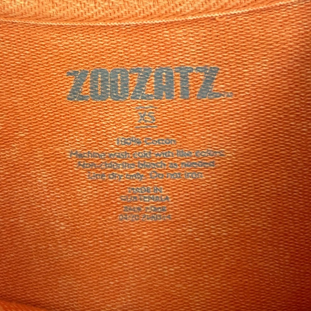 ZOOZATZ Auburn University Sweatshirt Orange Oversized Marbled Faded Baggy | XS - Picture 2 of 11
